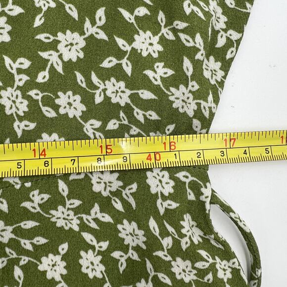 Kivari Gracie Midi Dress Green Rayon Printed Floral - Picture 7 of 14